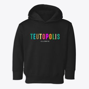 Teutopolis Illinois Color Pop Toddler Hoodie
