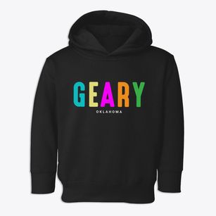 Geary Oklahoma Color Pop Toddler Hoodie