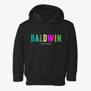 Baldwin Michigan Color Pop Toddler Hoodie