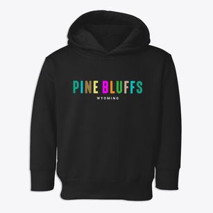 Pine Bluffs Wyoming Color Pop Toddler Hoodie