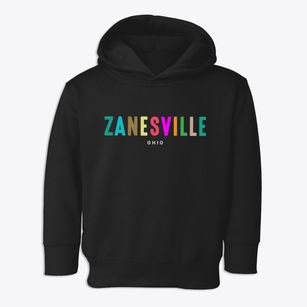 Zanesville Ohio Color Pop Toddler Hoodie