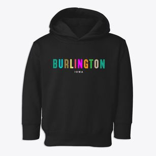 Burlington Iowa Color Pop Toddler Hoodie