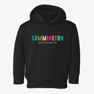 Cummington Massachusetts Color Pop Toddler Hoodie