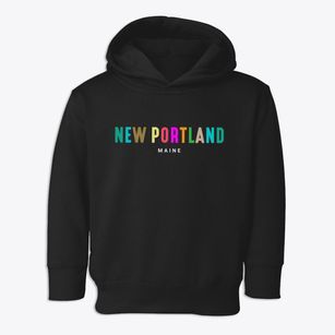 New Portland Maine Color Pop Toddler Hoodie