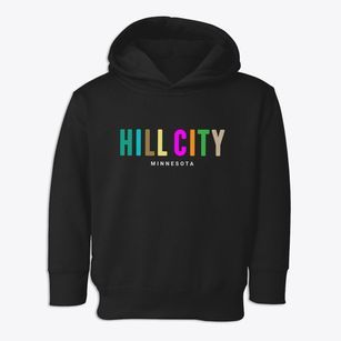 Hill City Minnesota Color Pop Toddler Hoodie