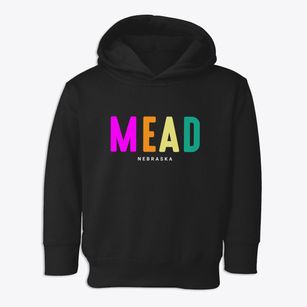 Mead Nebraska Color Pop Toddler Hoodie