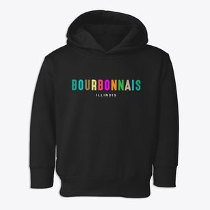 Bourbonnais Illinois Color Pop Toddler Hoodie