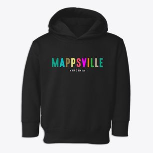 Mappsville Virginia Color Pop Toddler Hoodie