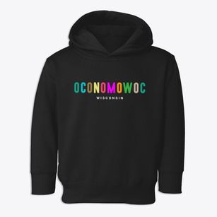 Oconomowoc Wisconsin Color Pop Toddler Hoodie