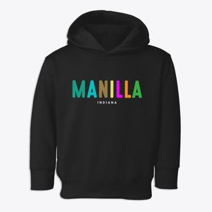 Manilla Indiana Color Pop Toddler Hoodie