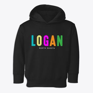 Logan North Dakota Color Pop Toddler Hoodie