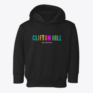Clifton Hill Missouri Color Pop Toddler Hoodie