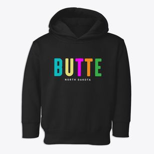 Butte North Dakota Color Pop Toddler Hoodie