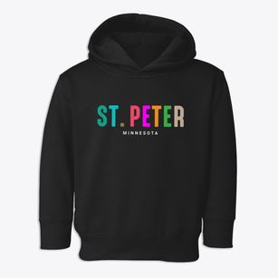 St. Peter Minnesota Color Pop Toddler Hoodie