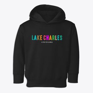 Lake Charles Louisiana Color Pop Toddler Hoodie
