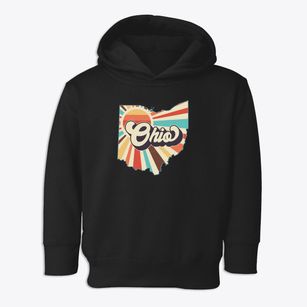  Ohio Retro Art Toddler Hoodie
