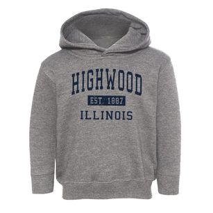 Highwood Illinois Classic Established Toddler Hoodie