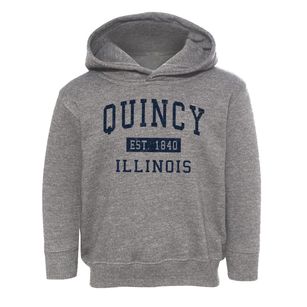 Quincy Illinois Classic Established Toddler Hoodie