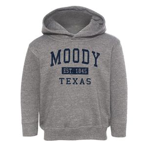 Moody Texas Classic Established Toddler Hoodie