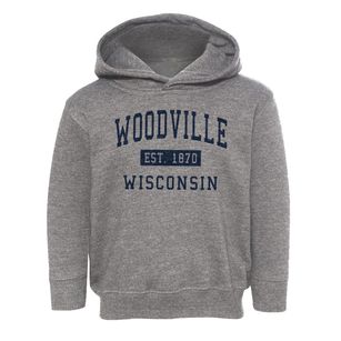 Woodville Wisconsin Classic Established Toddler Hoodie