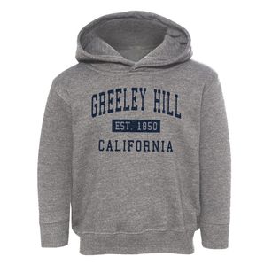 Greeley Hill California Classic Established Toddler Hoodie