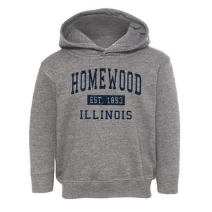 Homewood Illinois Classic Established Toddler Hoodie