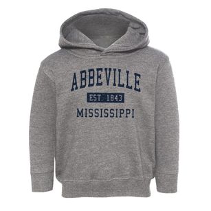 Abbeville Mississippi Classic Established Toddler Hoodie