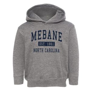Mebane North Carolina Classic Established Toddler Hoodie