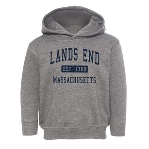 Lands End Massachusetts Classic Established Toddler Hoodie