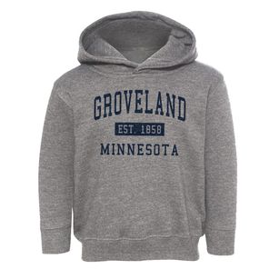 Groveland Minnesota Classic Established Toddler Hoodie