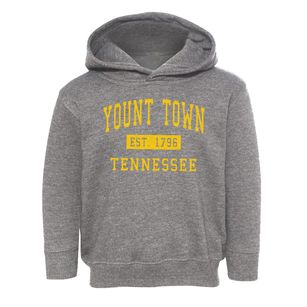 Yount Town Tennessee Classic Established Toddler Hoodie
