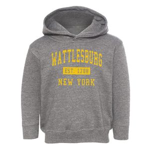 Wattlesburg New York Classic Established Toddler Hoodie