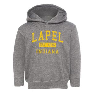 Lapel Indiana Classic Established Toddler Hoodie