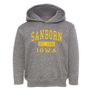 Sanborn Iowa Classic Established Toddler Hoodie