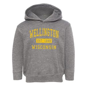 Wellington Wisconsin Classic Established Toddler Hoodie