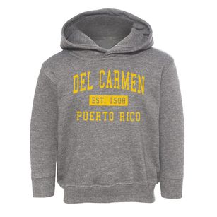 Del Carmen Puerto Rico Classic Established Toddler Hoodie