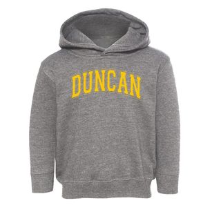 Duncan Elementary School Varsity Arch Toddler Hoodie