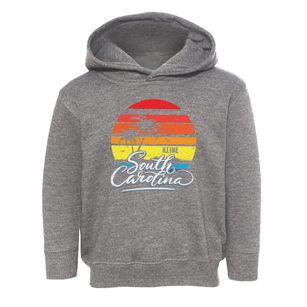 Kline South Carolina Palm Tree Sunset Toddler Hoodie