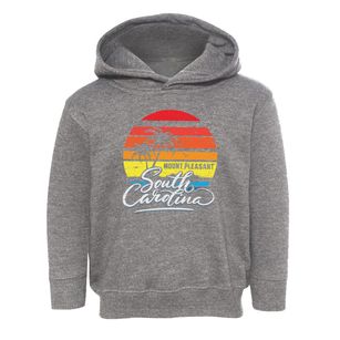 Mount Pleasant South Carolina Palm Tree Sunset Toddler Hoodie