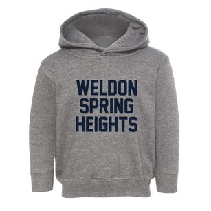 Weldon Spring Heights Missouri Classic Block Toddler Hoodie