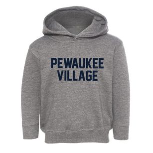 Pewaukee Village Wisconsin Classic Block Toddler Hoodie