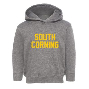 South Corning New York Classic Block Toddler Hoodie