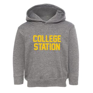 College Station Texas Classic Block Toddler Hoodie