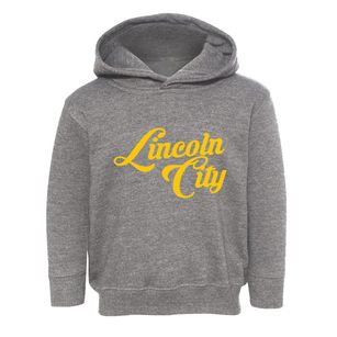 Lincoln City Oregon Vintage Team Toddler Hoodie