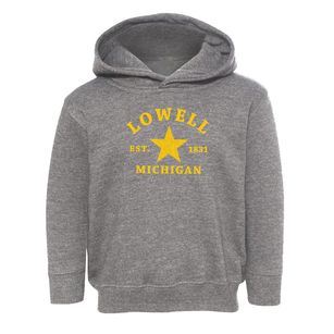 Lowell Michigan Star Toddler Hoodie