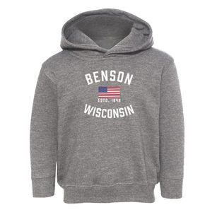 Benson Wisconsin Patriot Toddler Hoodie