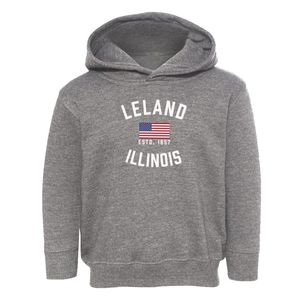 Leland Illinois Patriot Toddler Hoodie