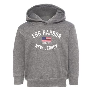 Egg Harbor New Jersey Patriot Toddler Hoodie