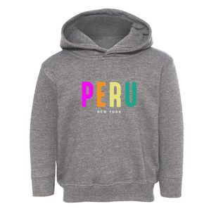 Peru New York Color Pop Toddler Hoodie