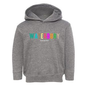 Waterbury Vermont Color Pop Toddler Hoodie